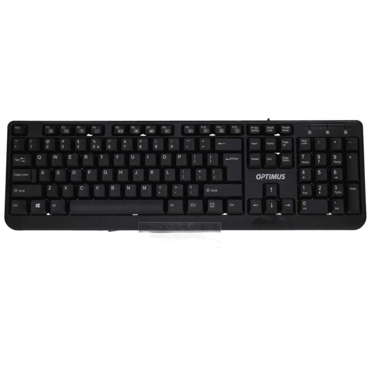 Klawiatura Optimus NKL-1347 Przewodowa Czarna
