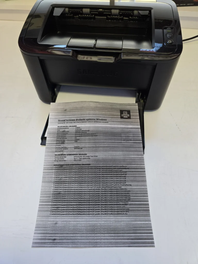 Problem z jakością wydruku – serwis drukarek APS DATA Jasło